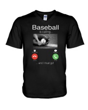 Baseball Is Calling Shirt V-Neck T-Shirt tile