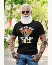 You Will Only Test My Arm Once Shirt SUR Classic T-Shirt apparel-premium-fit-men-tee-lifestyle-front-81