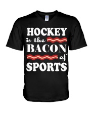 Hockey Is Bacon Of Sport V-Neck T-Shirt tile