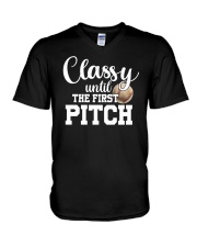 Classy Until The First Pitch Shirt SUR V-Neck T-Shirt tile