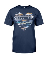 CRAZY SHARK LADY Classic T-Shirt front