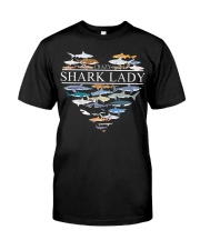 CRAZY SHARK LADY Premium Fit Mens Tee thumbnail