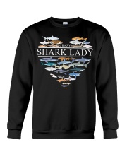 CRAZY SHARK LADY Crewneck Sweatshirt thumbnail