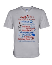 Teacher I Will Teach V-Neck T-Shirt thumbnail