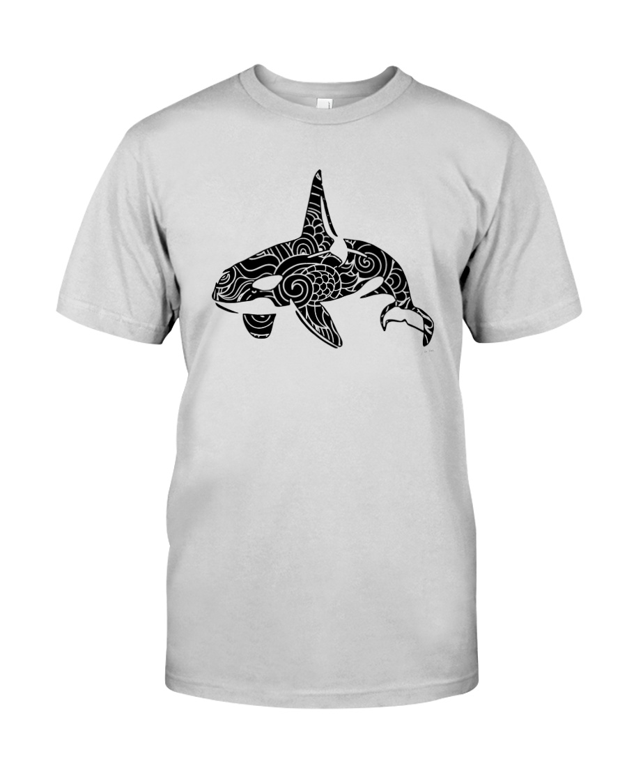 Zen Art Orca Design Premium Fit Mens Tee