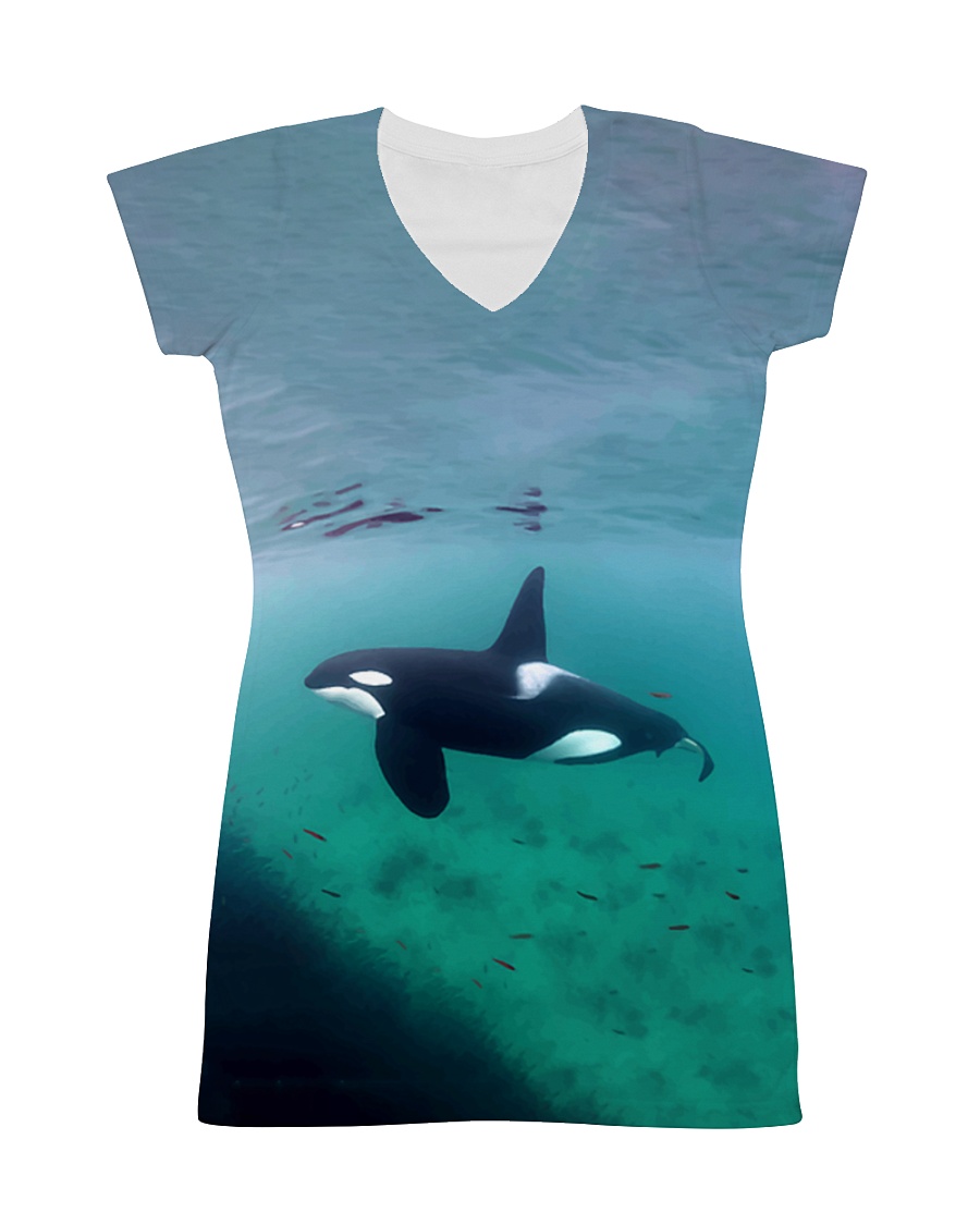 All over Orca Male Print All-over Dress