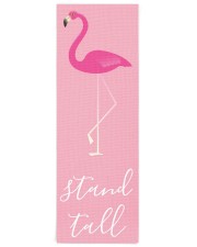 Stand Tall Flamingo Yoga Mat 24x70 (vertical) front