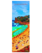 Beach Sea Summer Ocean Life Colorful Personal Yoga Mat 24x70 (vertical) front