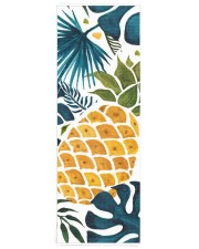 Tropical palm leaves golden pineapple Yoga Mat 24x70 (vertical) front