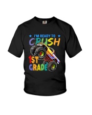 1st Grade Crush Truck Youth T-Shirt front
