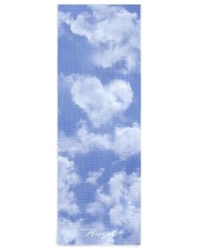 Heart Shaped Cloud Lovely Blue Template Elegant Yoga Mat 24x70 (vertical) front