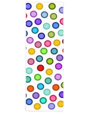 Many Colorful Circles Yoga Mat 24x70 (vertical) front