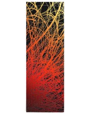 Linear Explosion Sunset Yoga Mat 24x70 (vertical) front