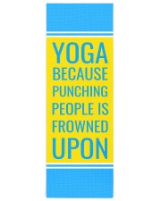 Funny Quote Turquoise Yoga Mat Yoga Mat 24x70 (vertical) front