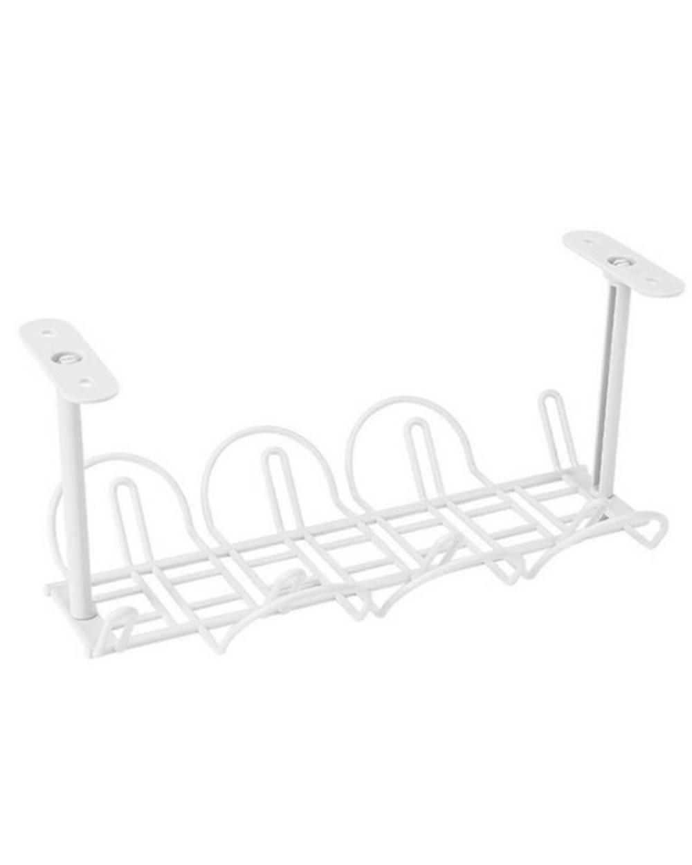 2020 New Fashion Home Living Room Storage Rack Under Desk Cable Management Tray Wire Cord Power Strip Adapter Organizer template