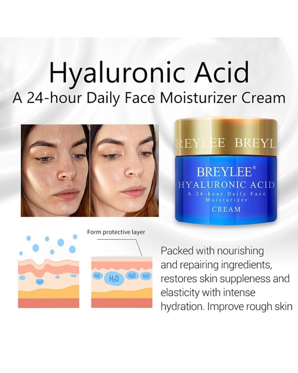 Breylee Face Cream Fade Freckle Remove Dark Spots Melanin Brightening Hyaluronic Acid Moisturizing Retinol Anti-Aging C template
