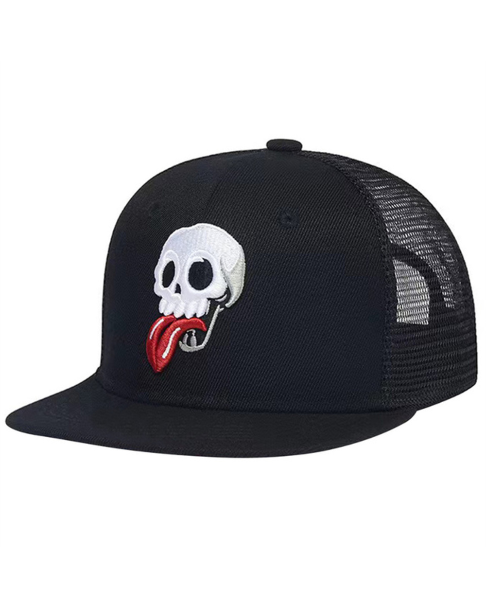 Men Snapback Hat Flat Hip Hop Cap Men Women Embroidery Skull Baseball Cap Summer Breathable Mesh Cap Outdoor Sun Hats G template