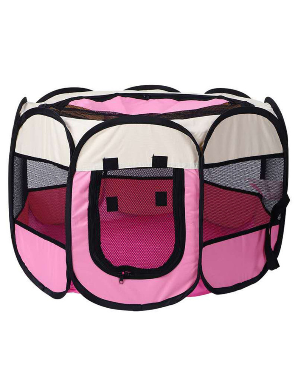 Portable Folding Pet Tent Dog House Octagonal Cage For Cat Tent Playpen Puppy Kennel Easy Operation Fence Outdoor Big D template