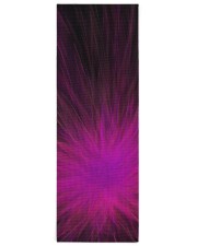 Purple Feathers Yoga Mat Yoga Mat 24x70 (vertical) front
