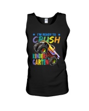 Kindergarten Crush Truck Unisex Tank tile