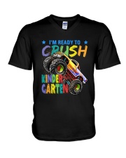 Kindergarten Crush Truck V-Neck T-Shirt tile