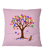 Tree of paws Square Pillowcase back