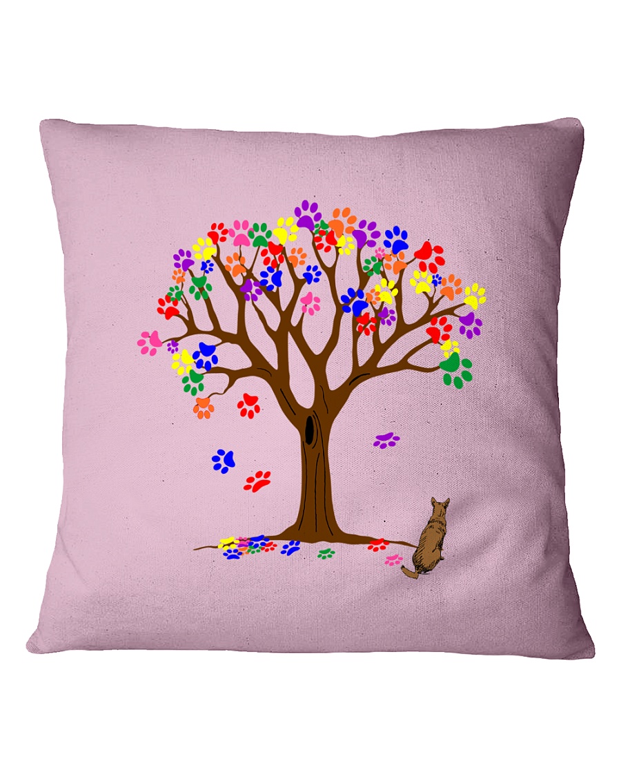 Tree of paws Square Pillowcase