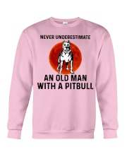 Pitbull Old Man Crewneck Sweatshirt tile
