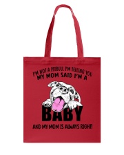 Pitbull Baby Tote Bag tile