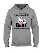 Pitbull Baby Hooded Sweatshirt tile