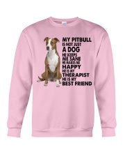 Pitbull Therapist Crewneck Sweatshirt tile