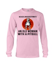 Pitbull Old Woman Long Sleeve Tee tile