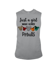 Just A Pitbull Girl Sleeveless Tee tile