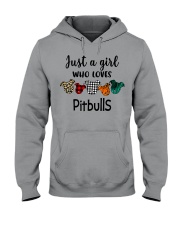Just A Pitbull Girl Hooded Sweatshirt tile