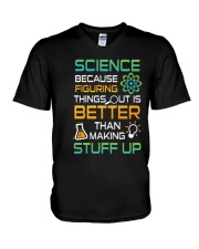 Science Stuff Up V-Neck T-Shirt thumbnail
