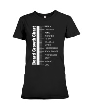 Beard Growth Chart Length Ruler Cute Men Shi Premium Fit Ladies Tee thumbnail