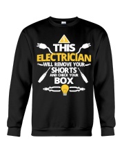 Electrician short job box power shirt Crewneck Sweatshirt thumbnail