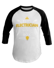 Electrician short job box power shirt Baseball Tee thumbnail