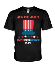 American 4th July Independence Day Tshirt V-Neck T-Shirt thumbnail
