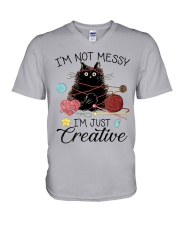 I'm Not Messy I'm Just Creative V-Neck T-Shirt tile