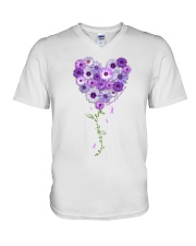 Never Give Up V-Neck T-Shirt tile