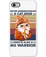 Never underestimate a cat mom Phone Case tile