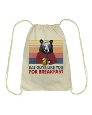 I Eat Guys Like You For Breakfast Drawstring Bag tile