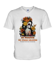 In March We Wear Orange V-Neck T-Shirt tile