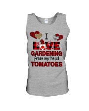 I Love Gardening valentine Unisex Tank tile