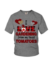I Love Gardening valentine Youth T-Shirt tile