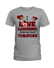 I Love Gardening valentine Ladies T-Shirt tile