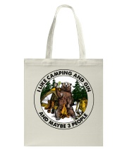 Camping And Gin Tote Bag tile