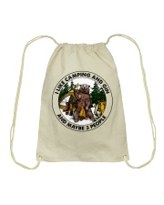 Camping And Gin Drawstring Bag tile