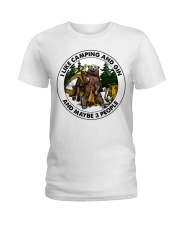 Camping And Gin Ladies T-Shirt tile